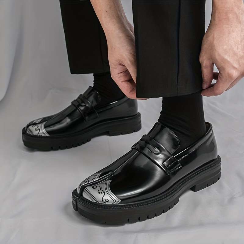 Mens Leather Shoes Color Black Sizeuk 5.5