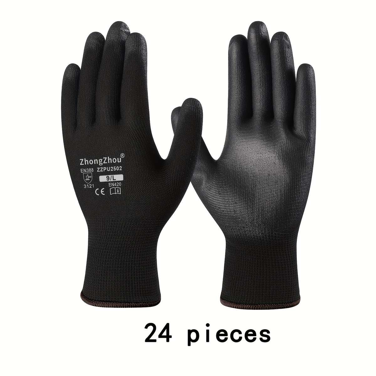 Work Gloves Size L Quantity24 Pieces