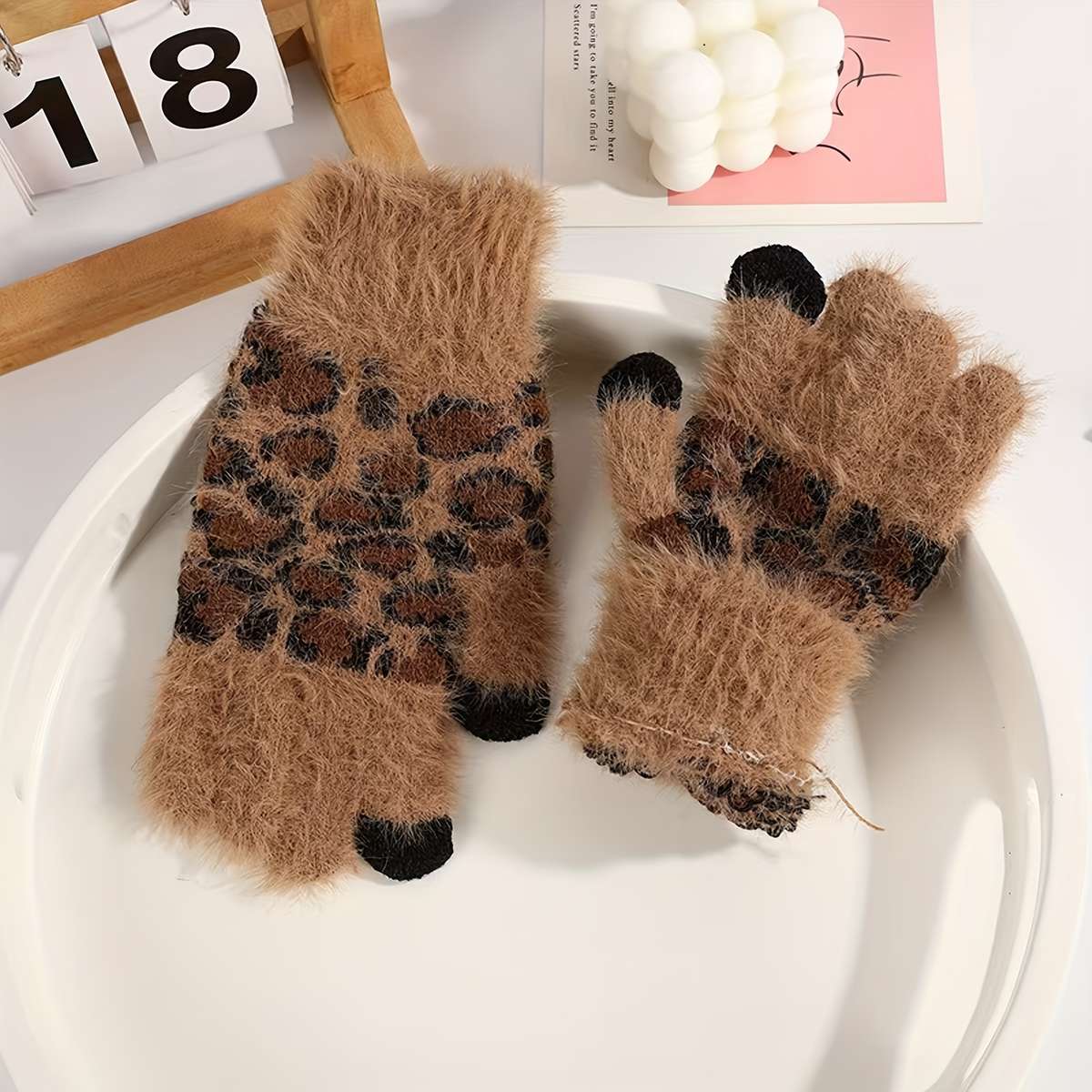 Winter Gloves Color A Brown