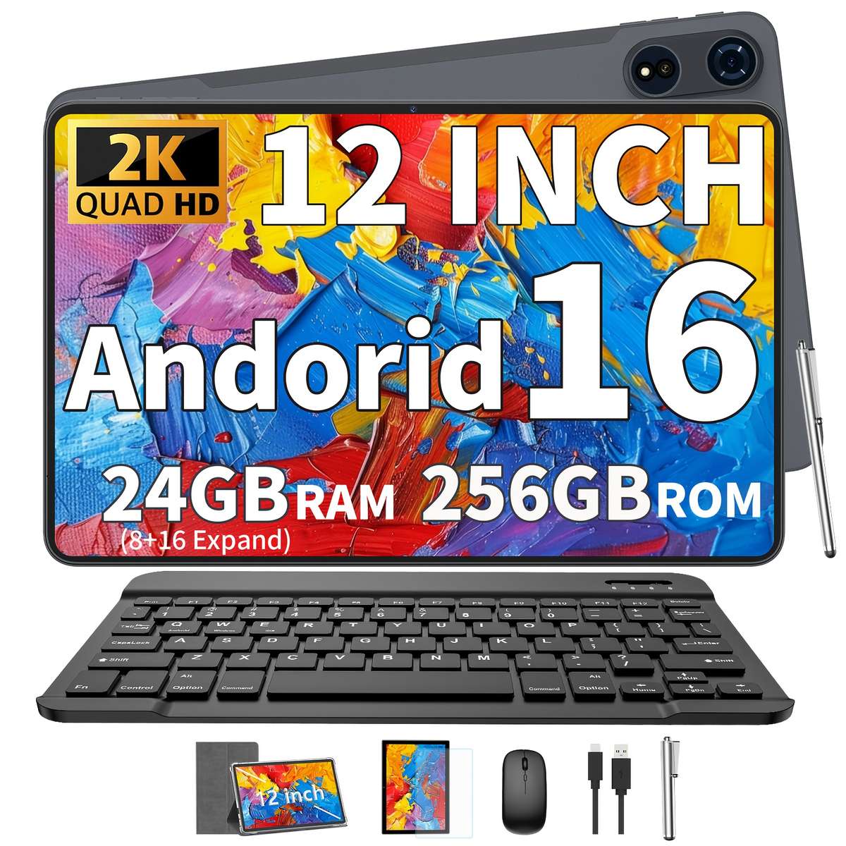 Ultra Thin Android New Tablet Rom For Entertainment Crystal Clear Screen 12
