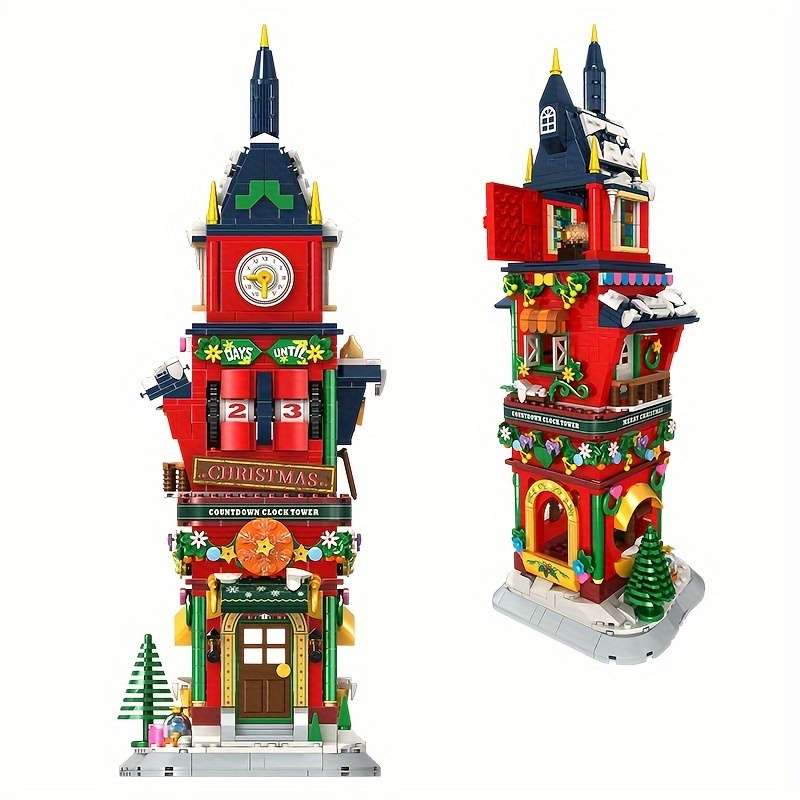 Building Toy Architectural Model Toy Set Style Clock Tower Model