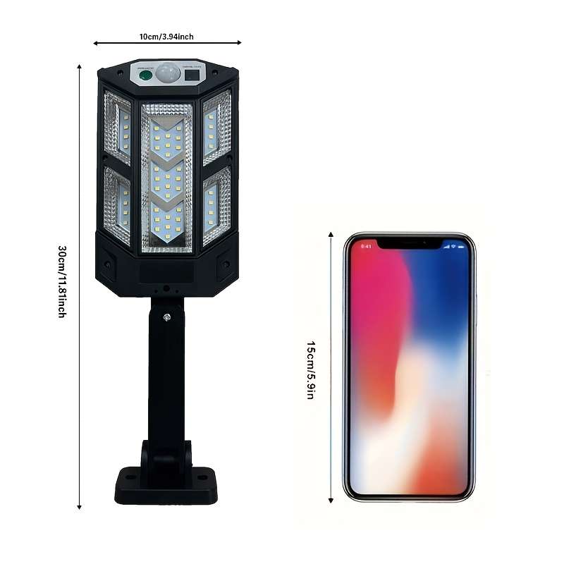 Solar Emergency Lights Color Black 2Pcs