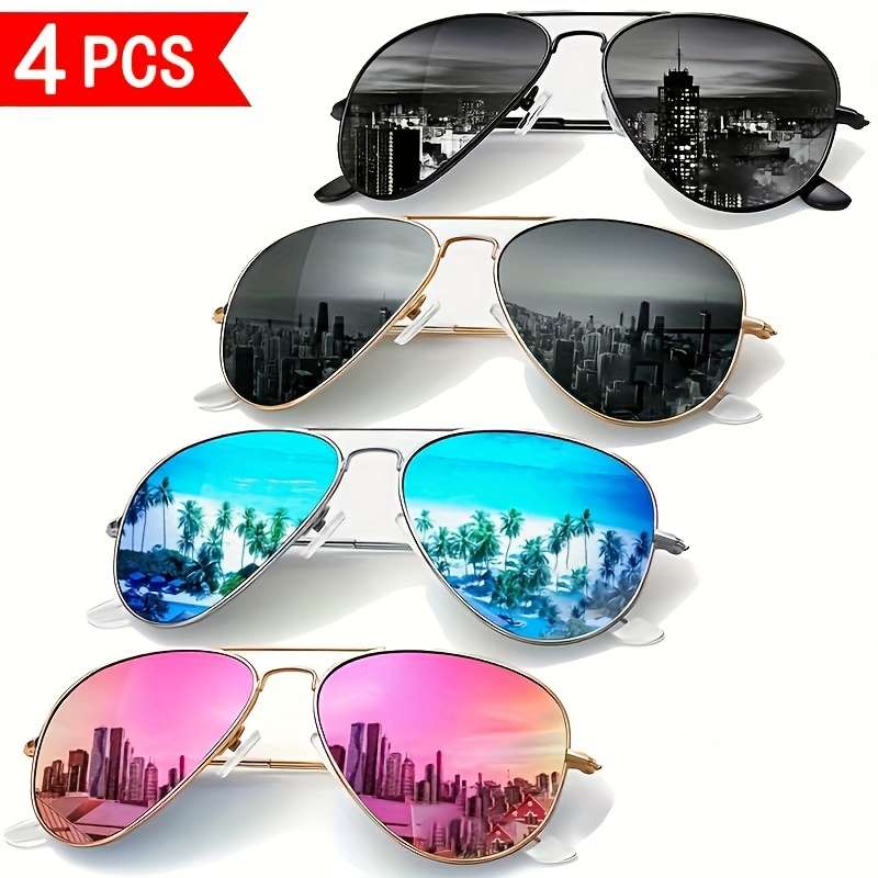 Mens Glasses Color Combination 2  4Pcs