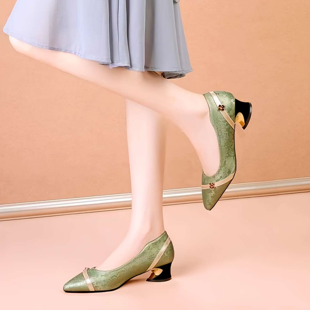 Women S High Heels Color Green Sizeuk 7.5