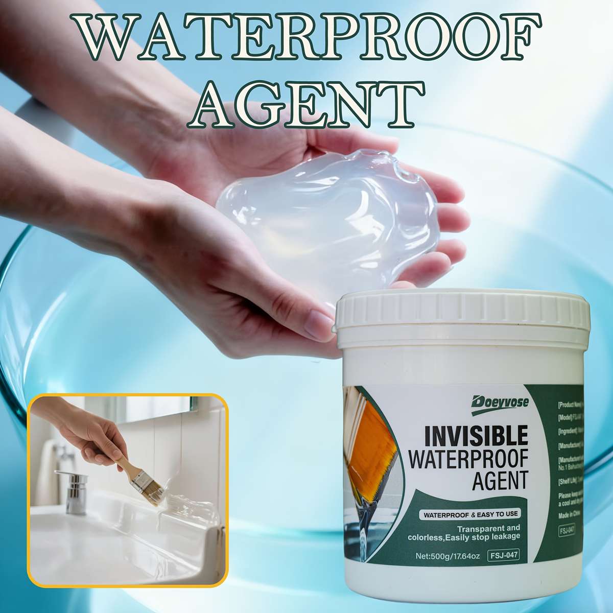 Waterproof Repair And Sealing Supplies Model 300G 10.6Oz Add Tools