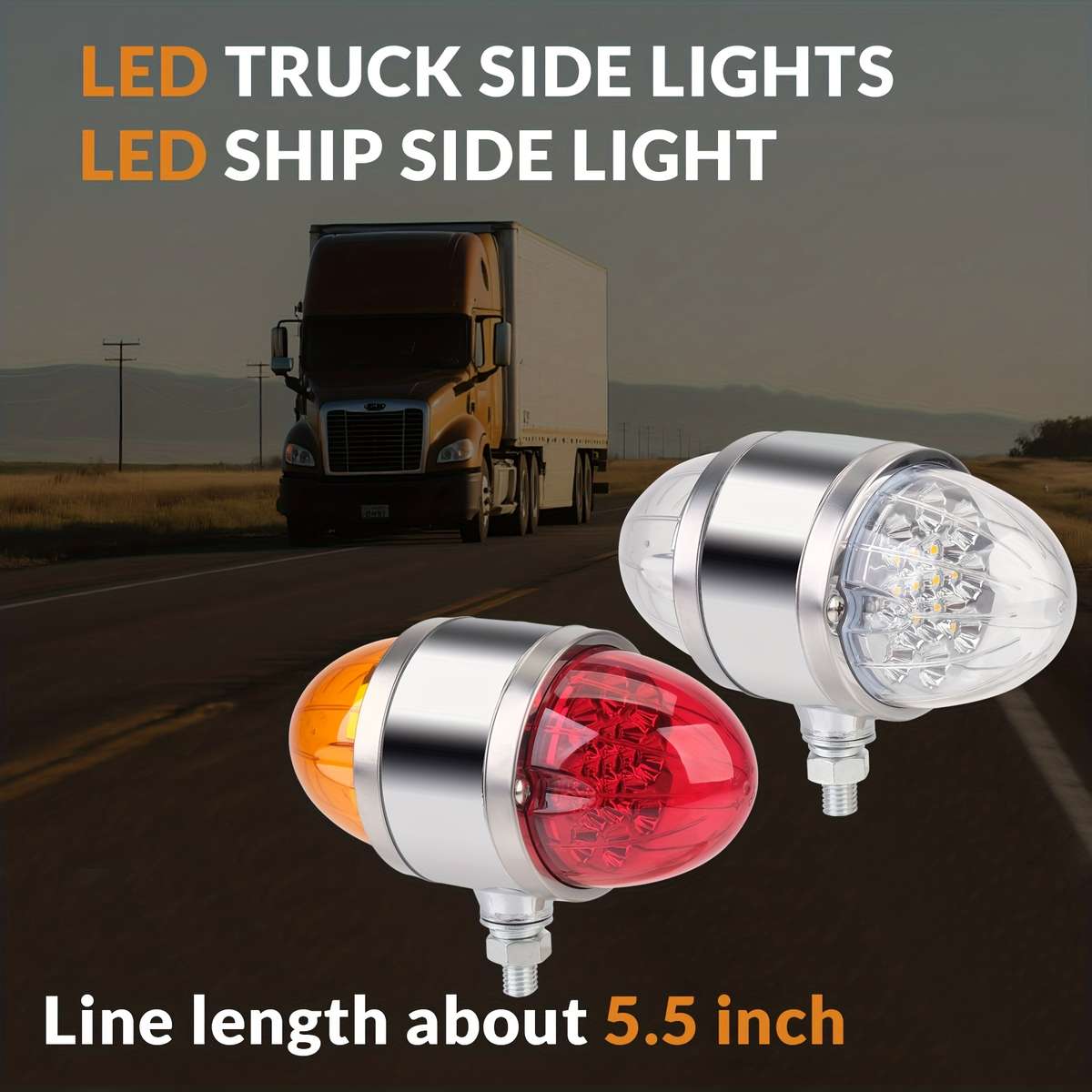 Car Lights Color Yellowred Quantity 2Pcs
