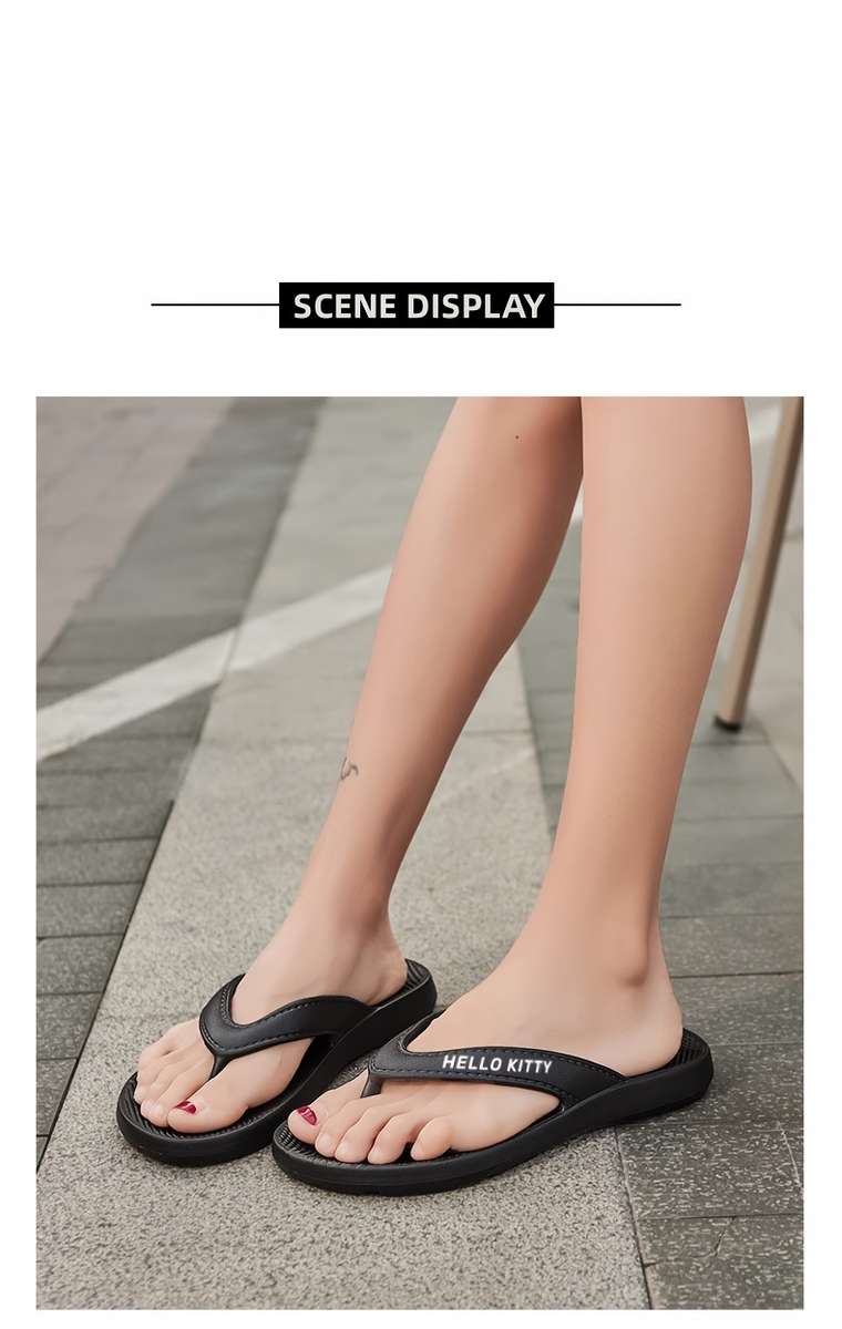 Ladies Summer Flip Flops White Uk 6.5-7