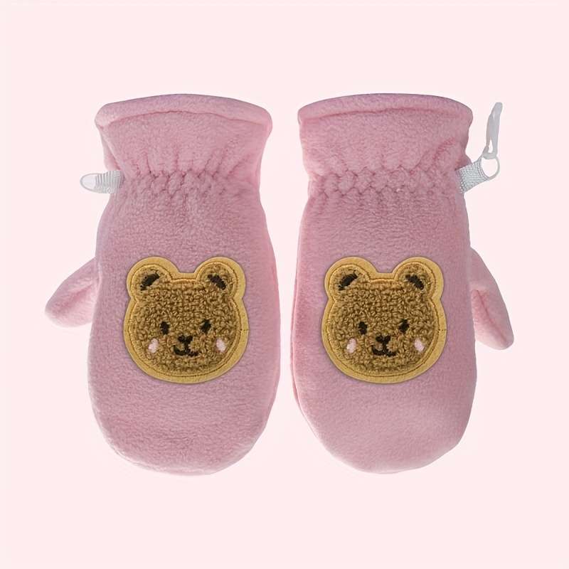 Winter Gloves Color Black Size M  2 To 4 Years Old