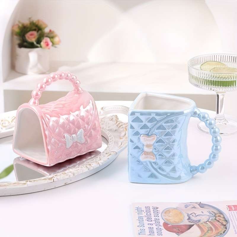 Water Cup Model Ceramic Bag Cup Black