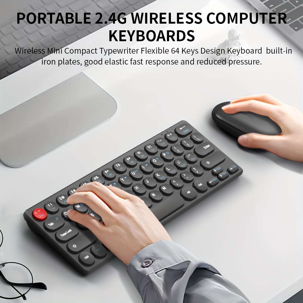 2.4GHz Wireless Mini Keyboard And Mouse Set