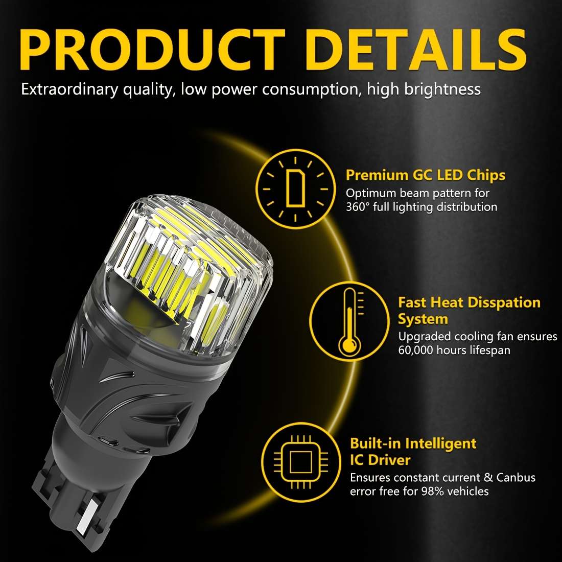 Car Lights Color White