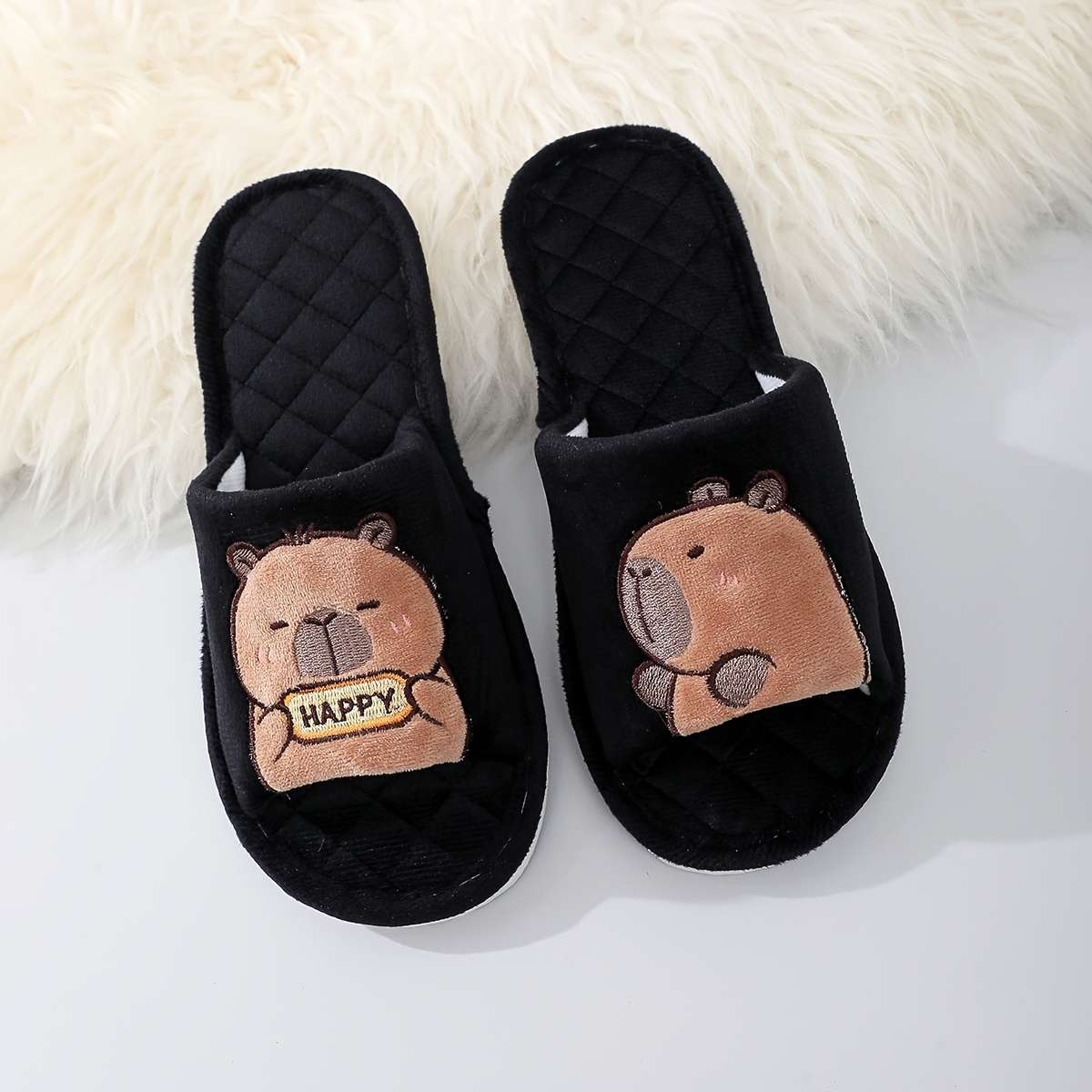 Cotton Slippers Color Light Grey Sizeuk 6.5-7
