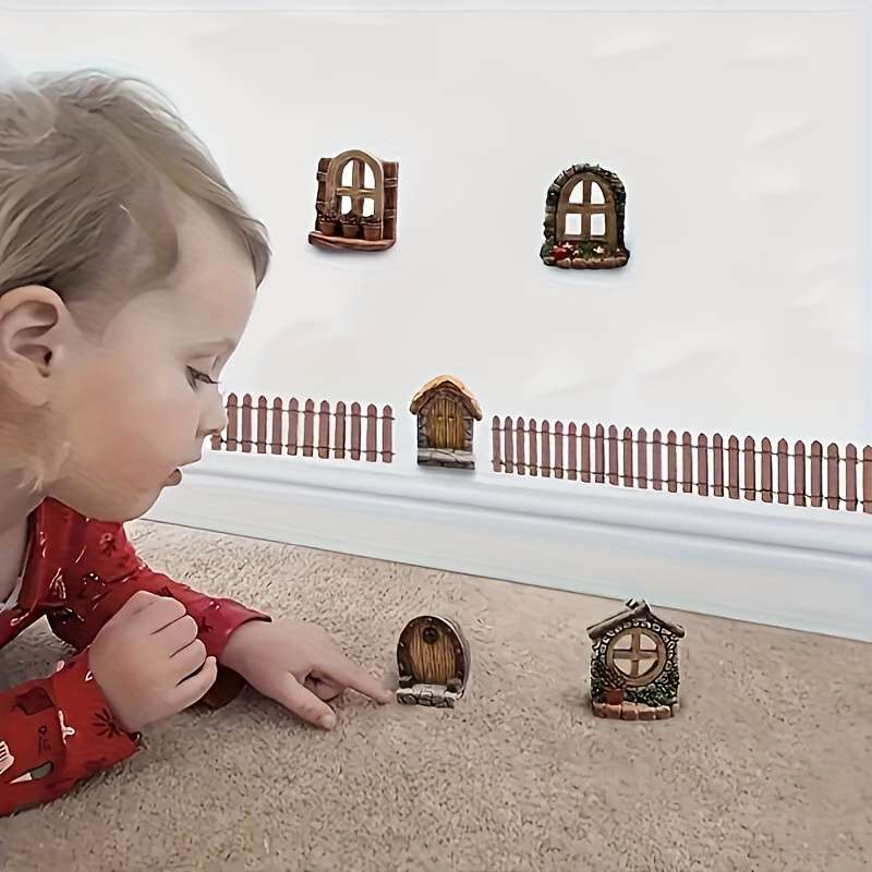 7Pcs Fairy Garden Resin Decorations