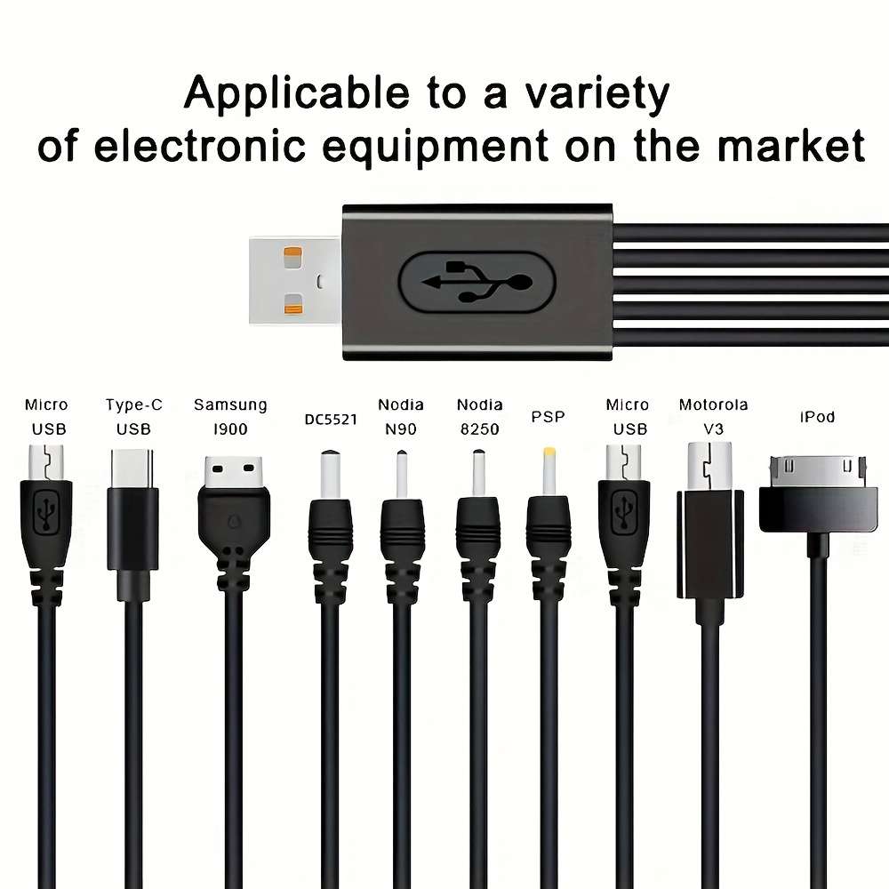 10In1 Usb Charging Cable Set