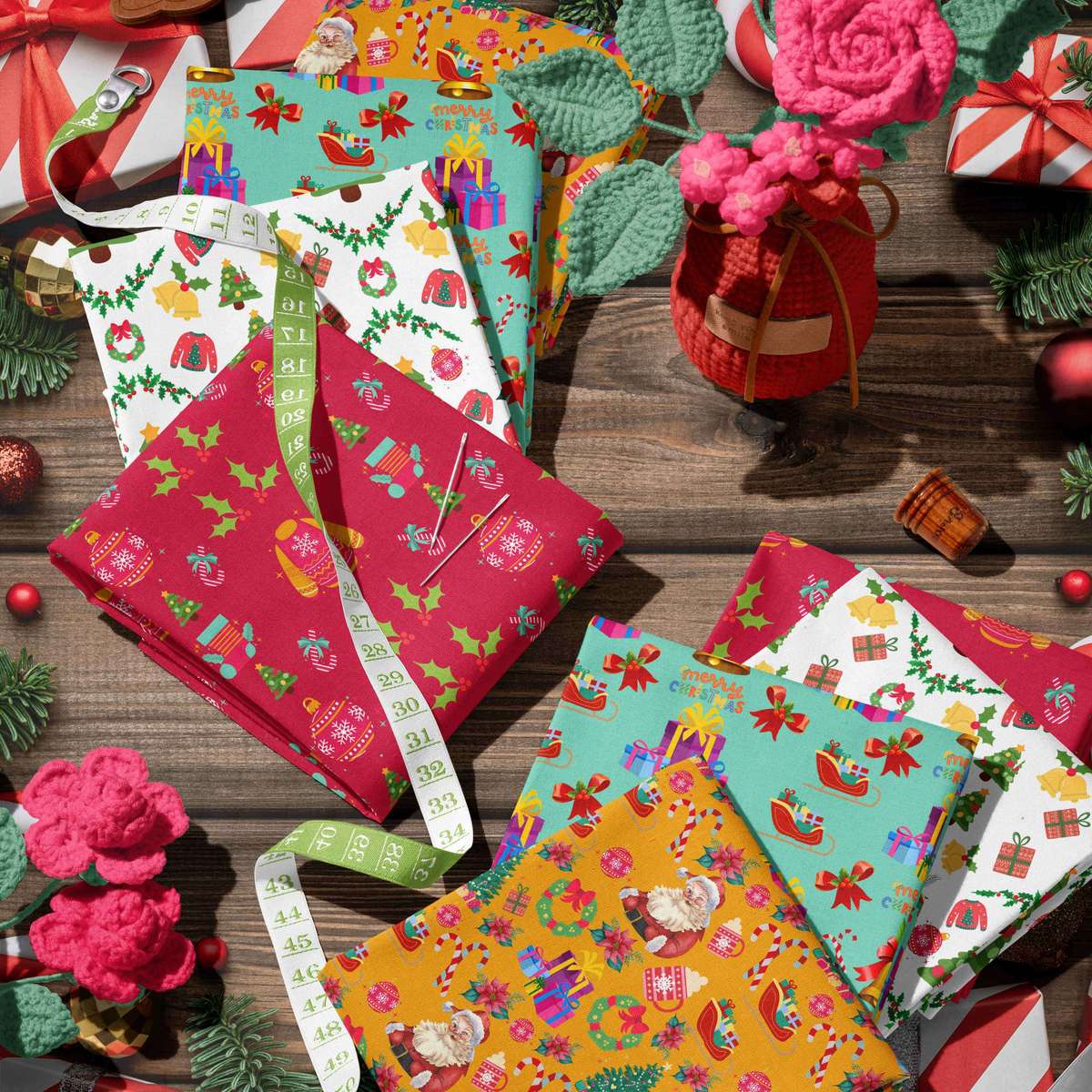 Christmas Tablecloth Size 19.68X17.7