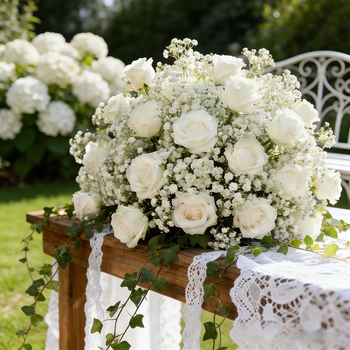 Wedding Supplies Style 5 Roses  20 Baby'S Breath