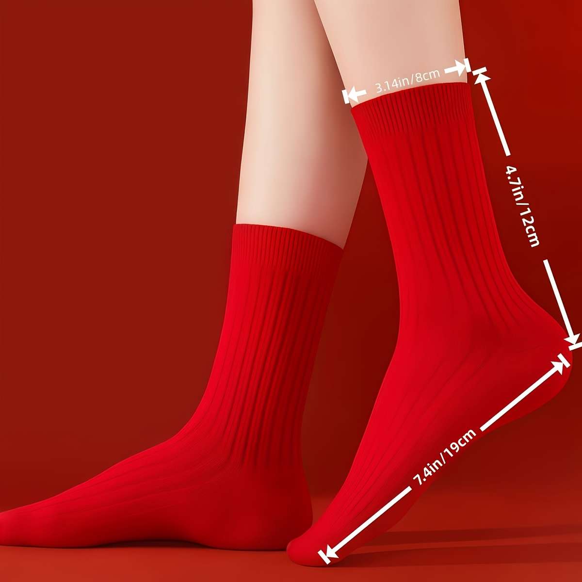 Women S Socks Color Red