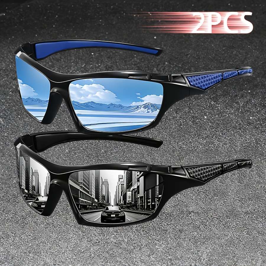 Cycling Glasses Color 2Pcs*Blackred