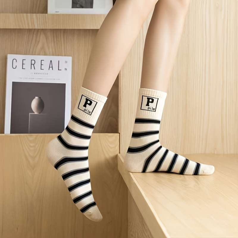 Women S Socks Color 5Pairs Multicolor Size Onesize