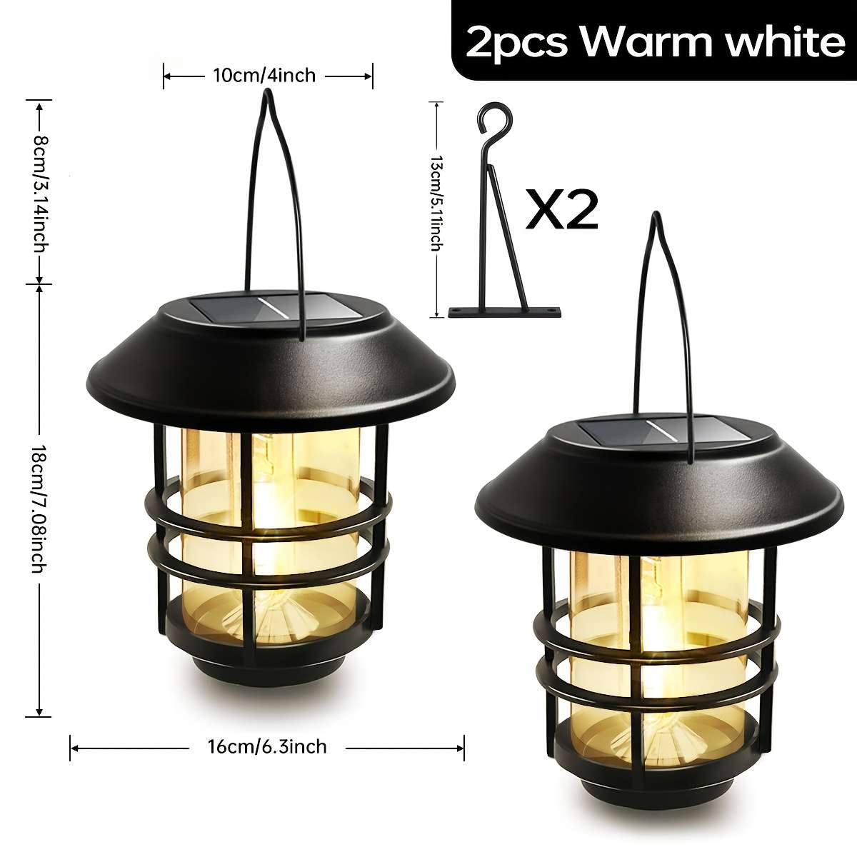 Solar Emergency Lights Quantity 2Pcs