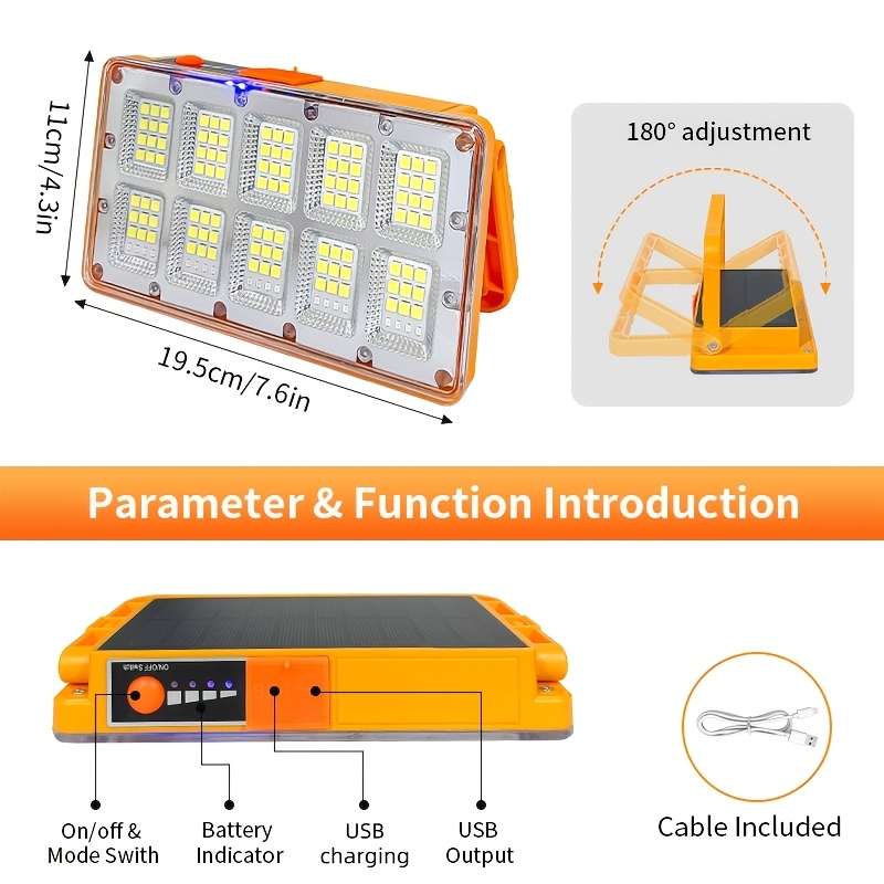 Solar Emergency Lights Model 120Led4800Mah