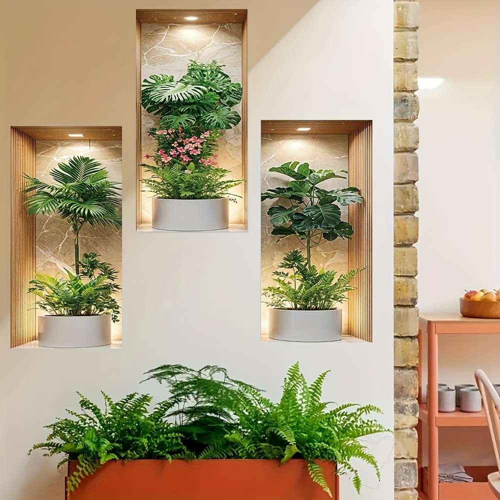 3PCS Premium Oil Resistant Piece Set Contemporary Style Wall Decals Vinyl Office