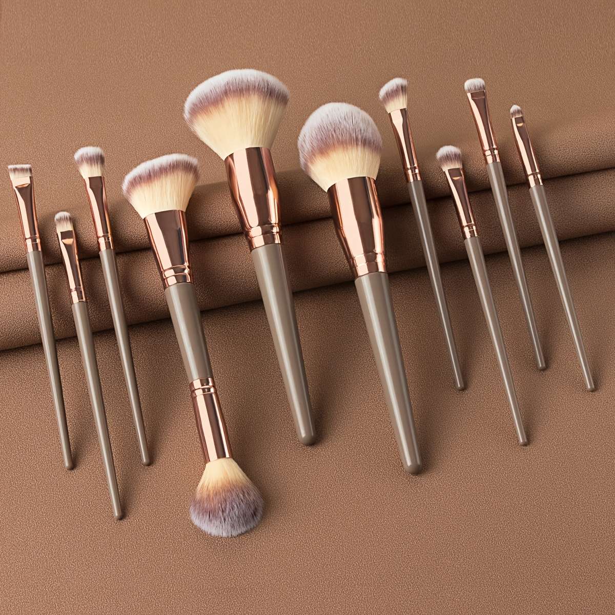 Makeup Brush Set Color 7Psc Black