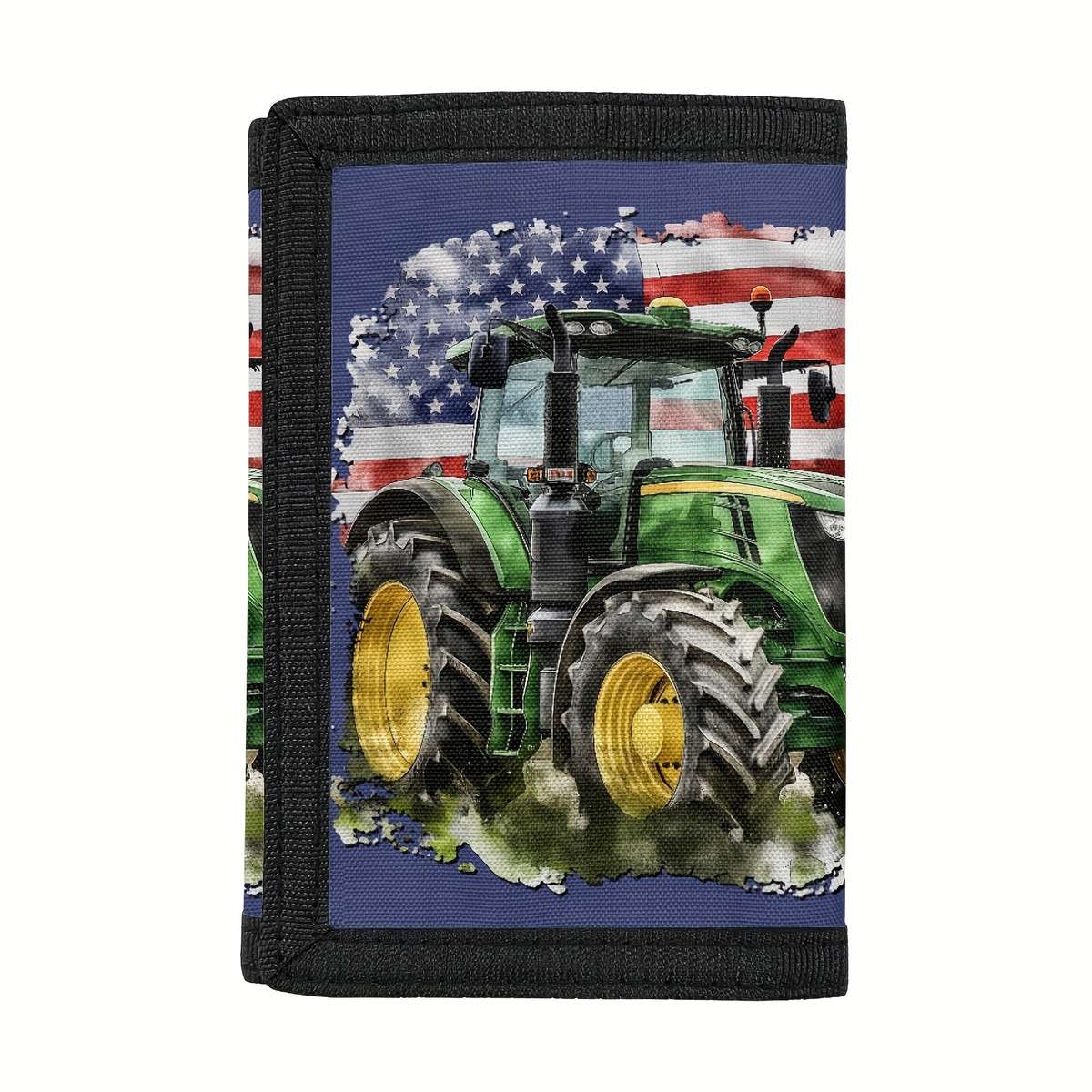 Casual Style Trifold Polyester Wallet