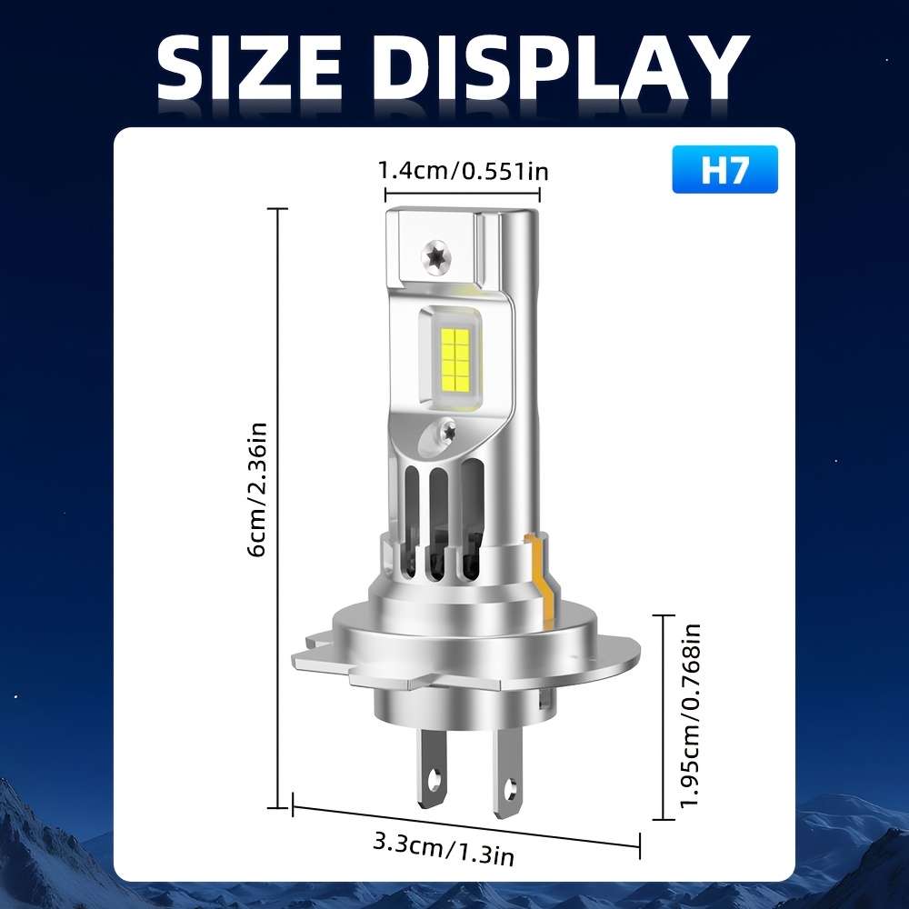Car Lights Model H1 H7 4Pcs