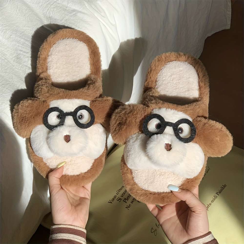 Cotton Slippers Color Light Brown1 Sizeuk 9.5-10