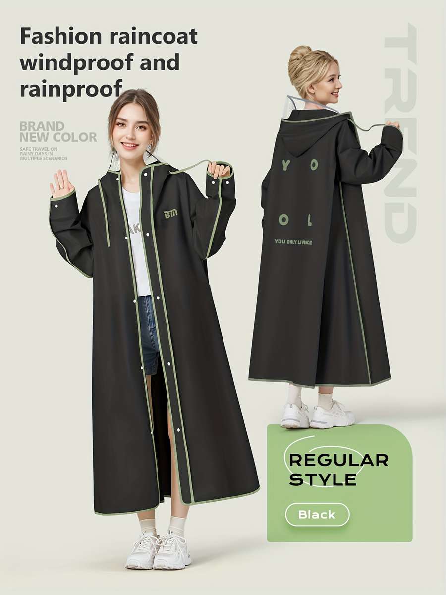 Raincoat Green Size Asian M