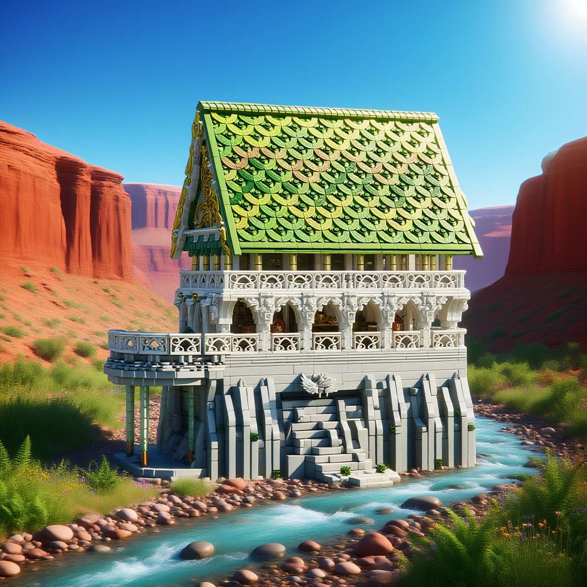 Building Toy Architectural Model Toy Set Model Bk 33244