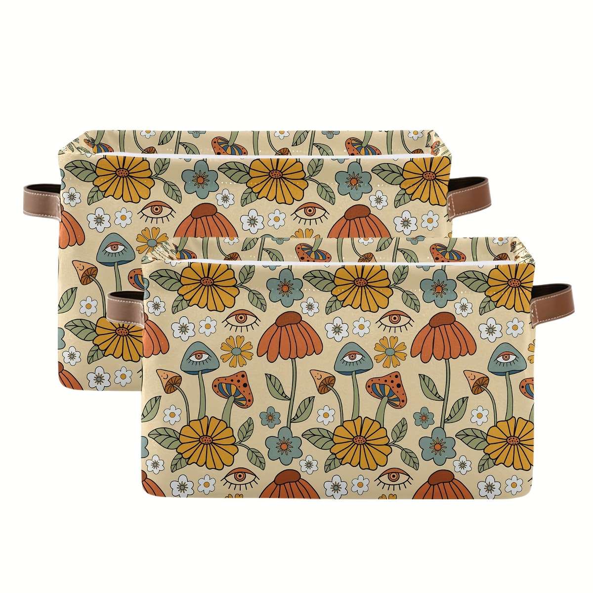 Storage And Organizationitems Vintage Flower 2Pcs