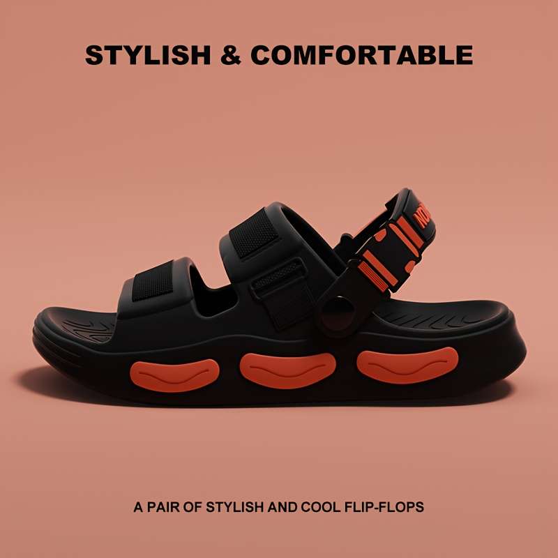Men Slippers Summer Style Khaki Size Uk 8.5 To 9