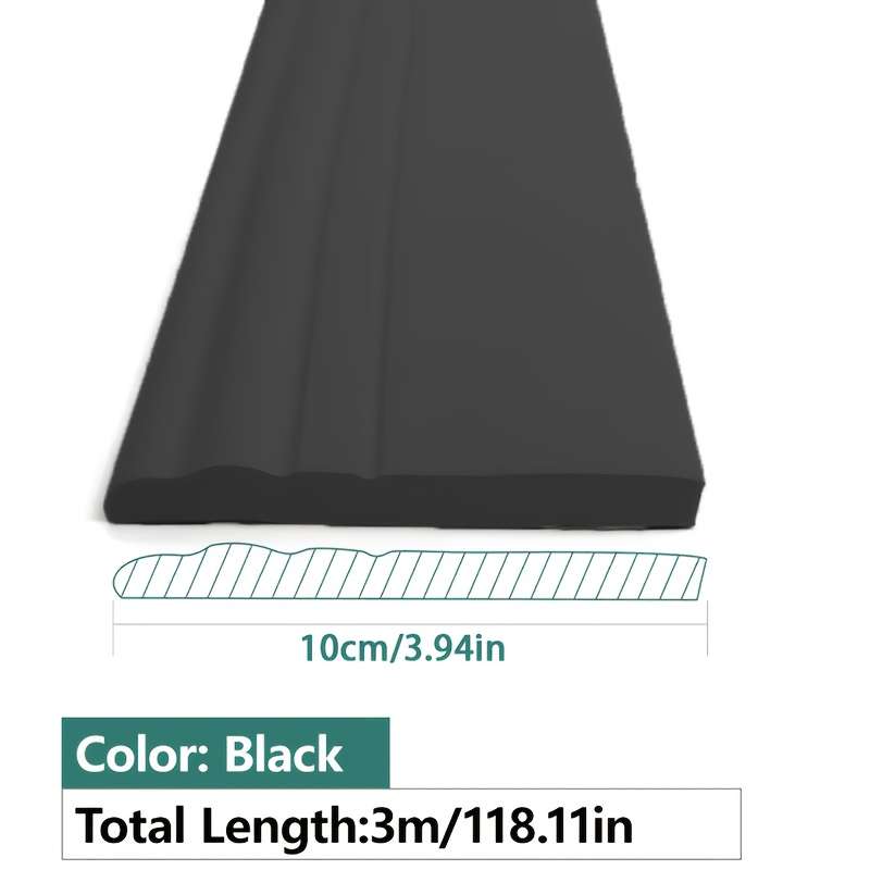 Skirting Board 3.14In*118.11In8Cm*3M Items Brown