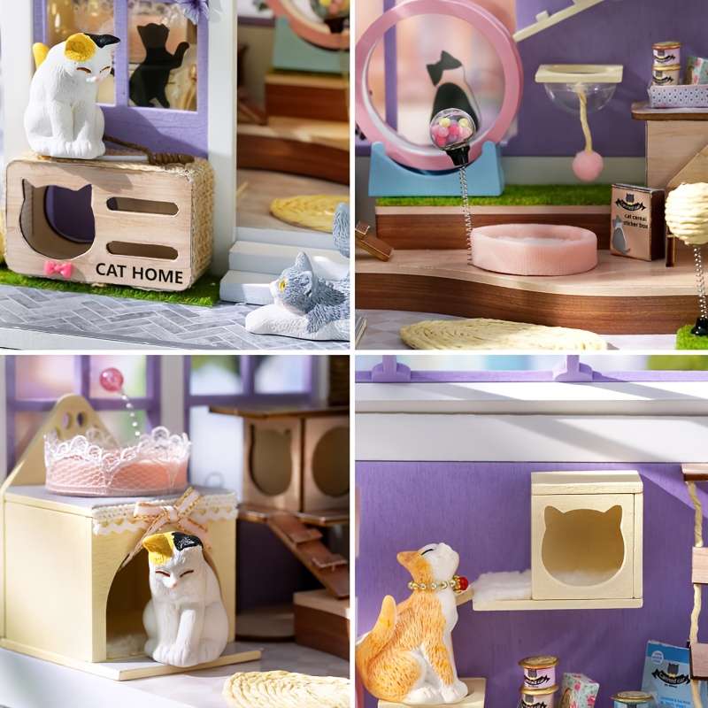 3D Building Model Puzzle Set Color Mixed Color