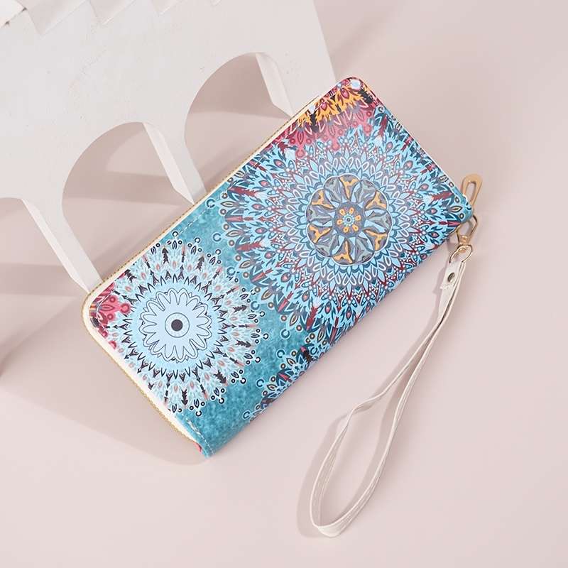 Stylish Women'S Wallet 2025 New Long Style Large Capacity Handbag Pattern Design Zipper Wallet