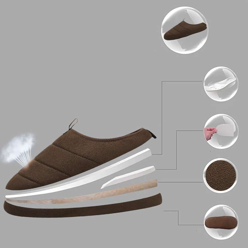 Cotton Slippers Color Grey Sizeuk 7.5-8