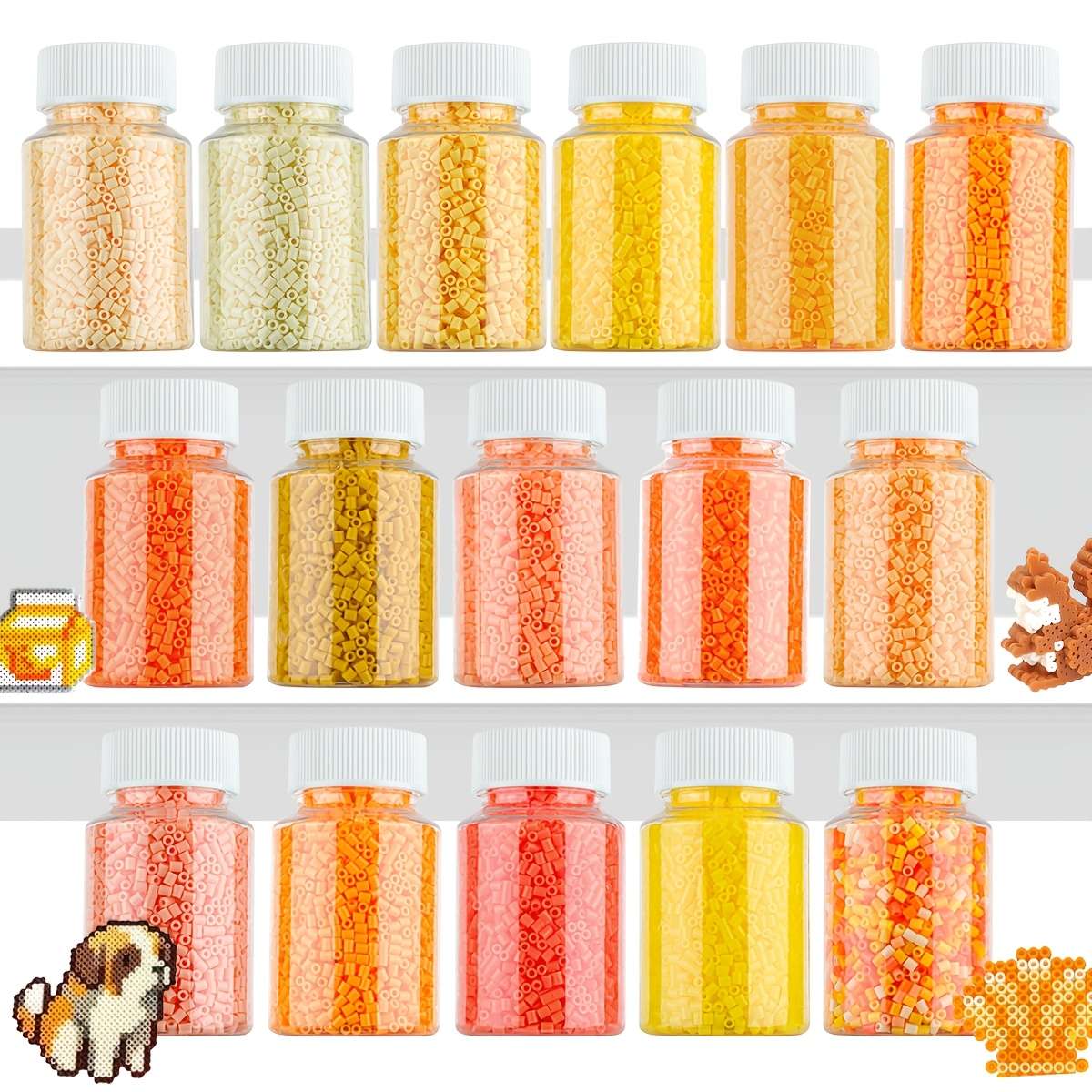 Perler Bead Set A Series Mixed Colors 3169Pcs