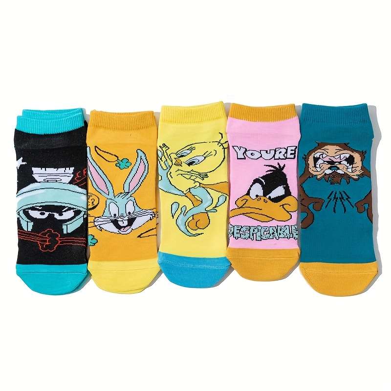 5 Pairs Random Color One Size High Elastic Socks