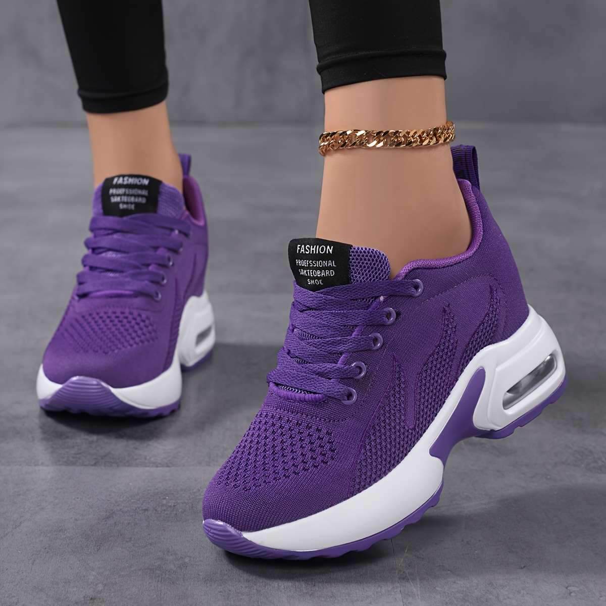 Women S Sneakers Color Purple Sizeuk 9