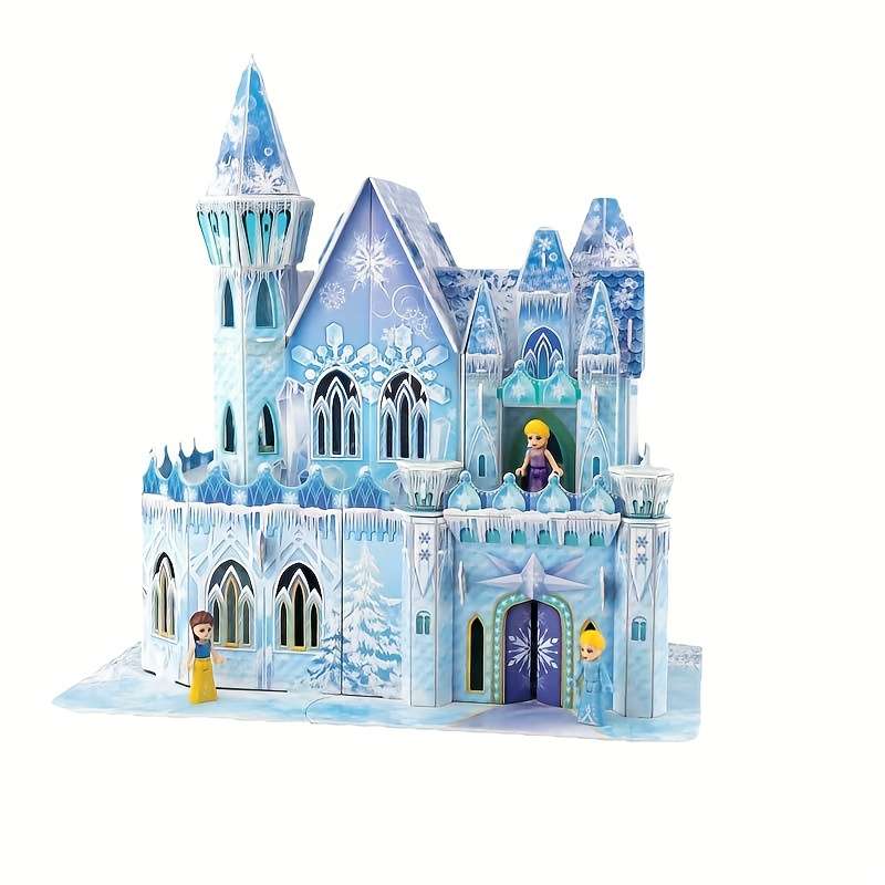 3D Building Model Puzzle Set Style Castle