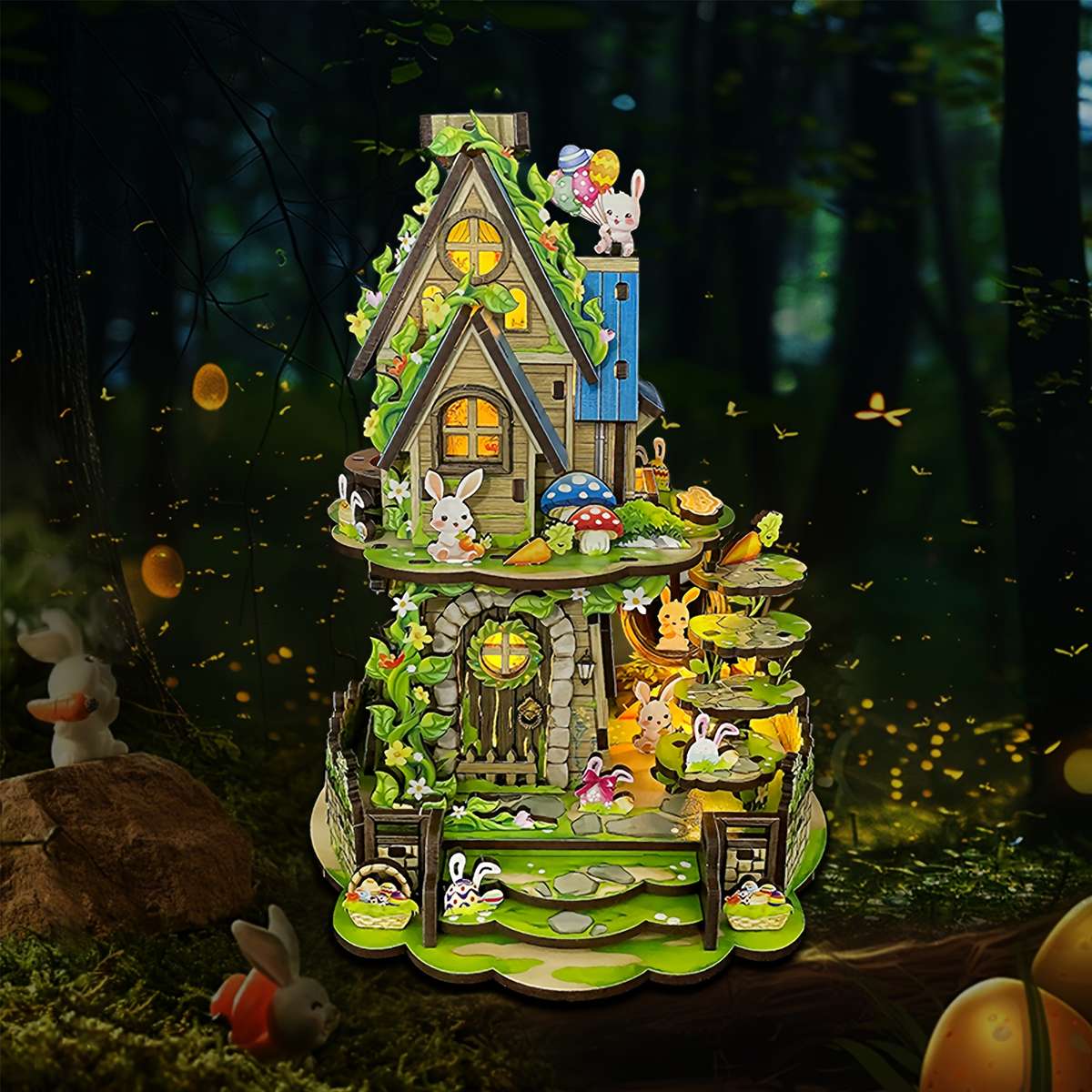 3D Model Desktop Ornaments Style Tree House