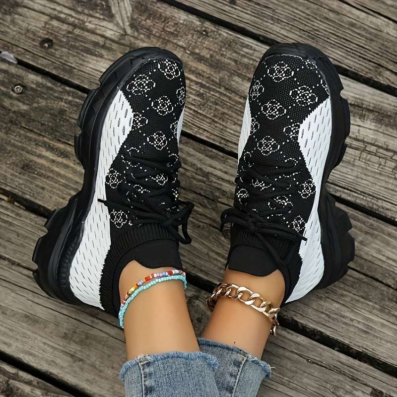 Women S Sneakers Color Black  Red Sizeuk 5
