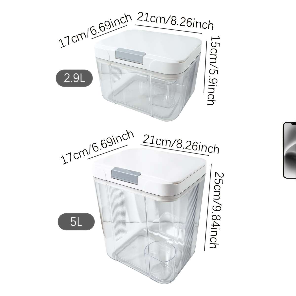 Antibacterial Box 2.9L Storage Box1Pc