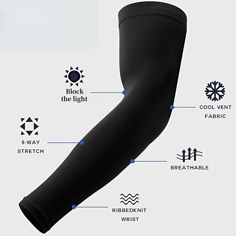 Sunscreen Sleeves Color 1 Pair Black 1 Pair White 1 Pair Gray