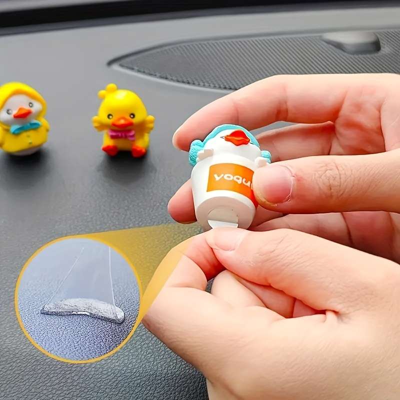 Car Interior Decor Color 6Pcs Duckling