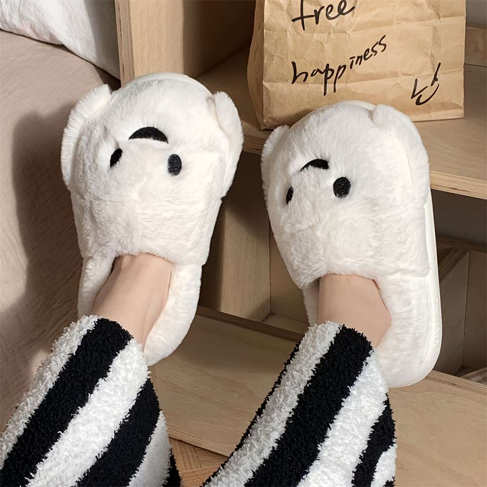Cotton Slippers Color White Half Pack Sizeuk 6.5-7