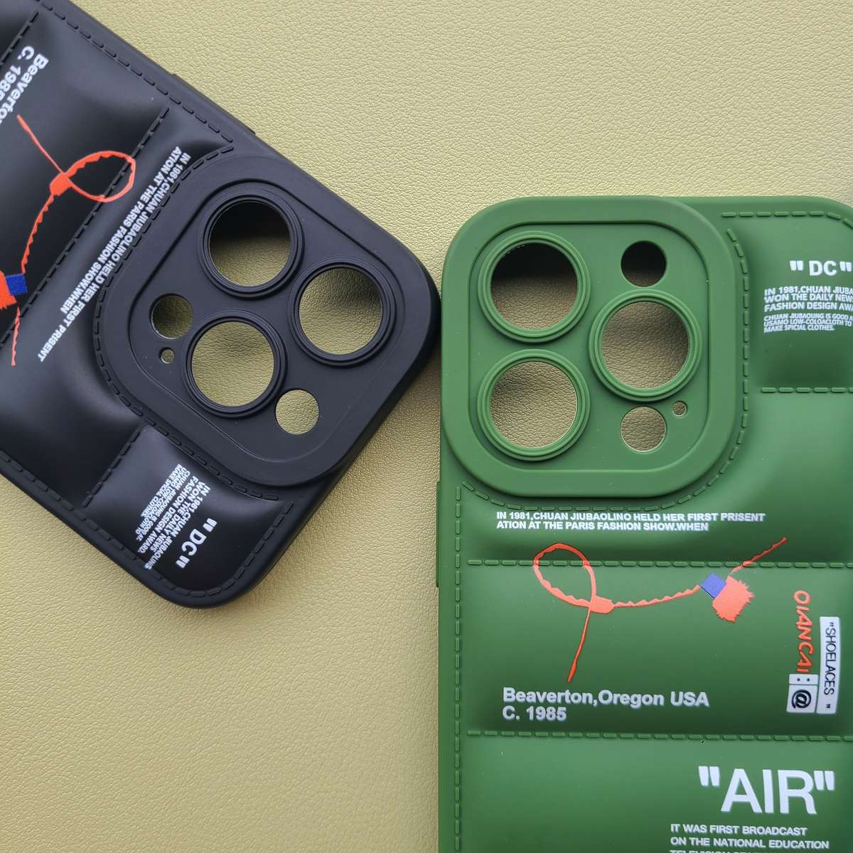 1Pc Mixed Color  For iPhone 12 Pro Down Jacket Design Phone Case