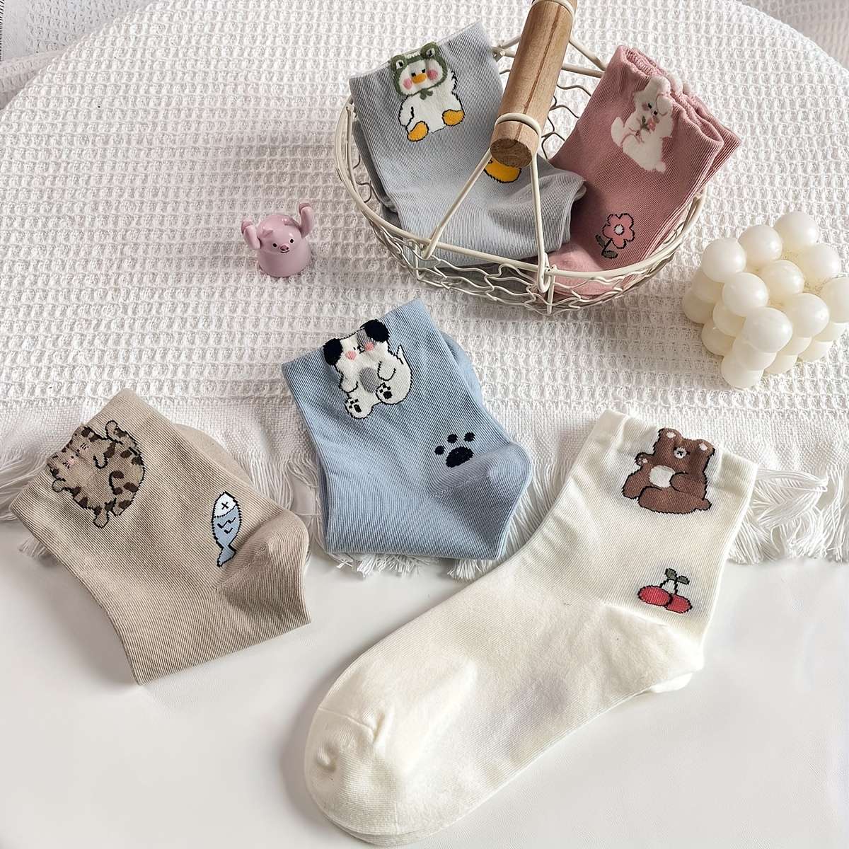 Women S Socks Color 5Pairs Mixed Colors Size Onesize